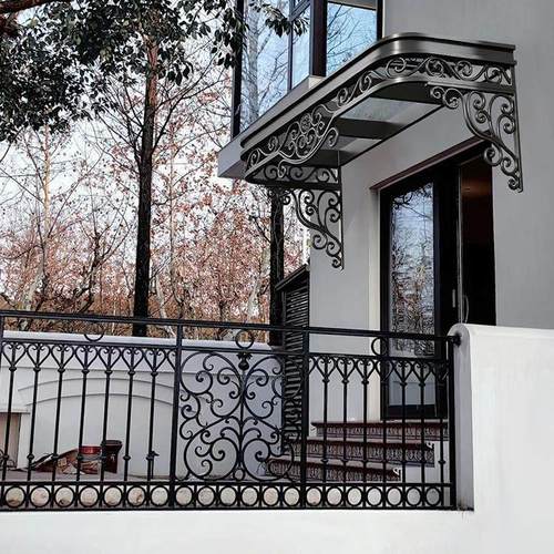 雨板户外防雨窗户铝合金定制法式铁艺雨棚屋檐家用雨搭遮雨遮阳挡