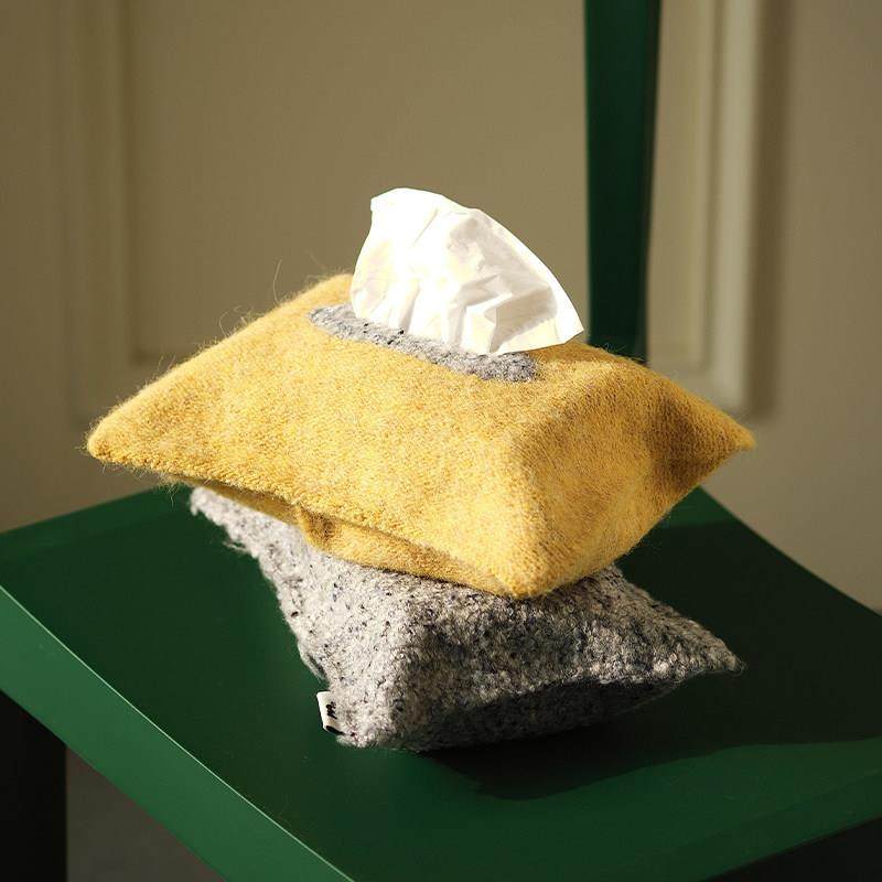 莫语 针织纸巾盒 原创家用桌面纸巾包装饰盒纸巾袋 餐巾盒布艺,收纳整理,纸巾盒,淘宝优惠券,粉丝福利购,淘宝优惠卷