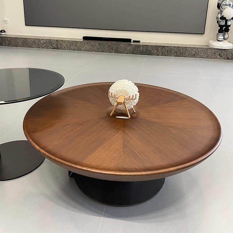 意式极简飞碟圆形茶几现代简约客厅家用小户型创意高级感茶几组合