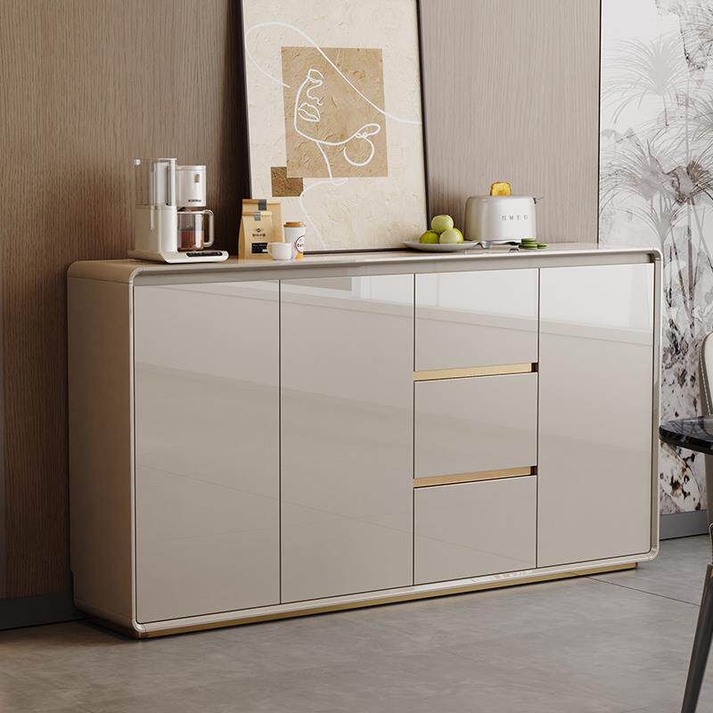 实木餐边柜靠墙一体储物柜客厅置物柜边柜橱柜家用厨房餐边茶水柜