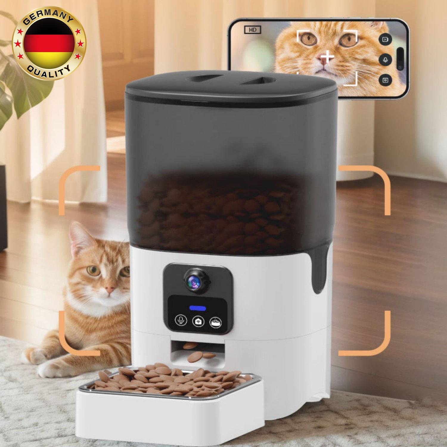 德国宠物智能喂食器WiFi视频远程猫狗投喂器猫粮投喂机宠物饮水机