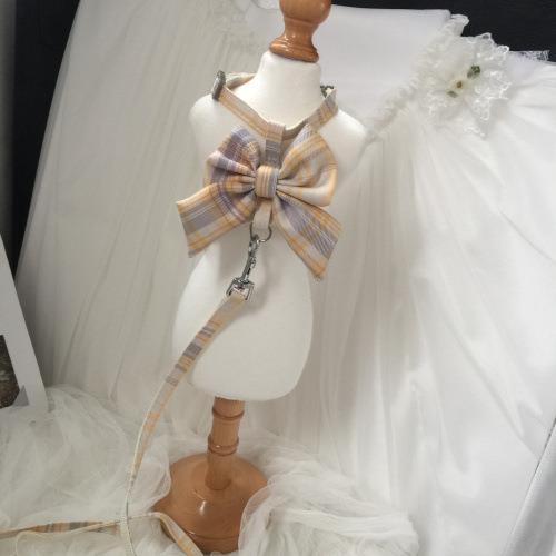 猫咪牵引绳防挣脱外出专用遛猫绳子溜猫链子狗狗宠物胸背带可调节