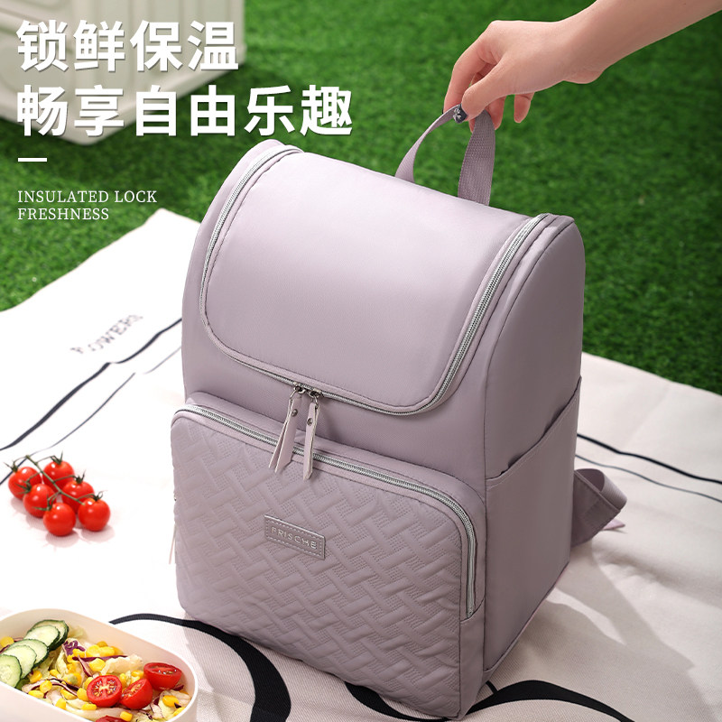 保温袋户外大容量便携式冷藏保鲜冰包外卖双肩保温包送餐包保温箱