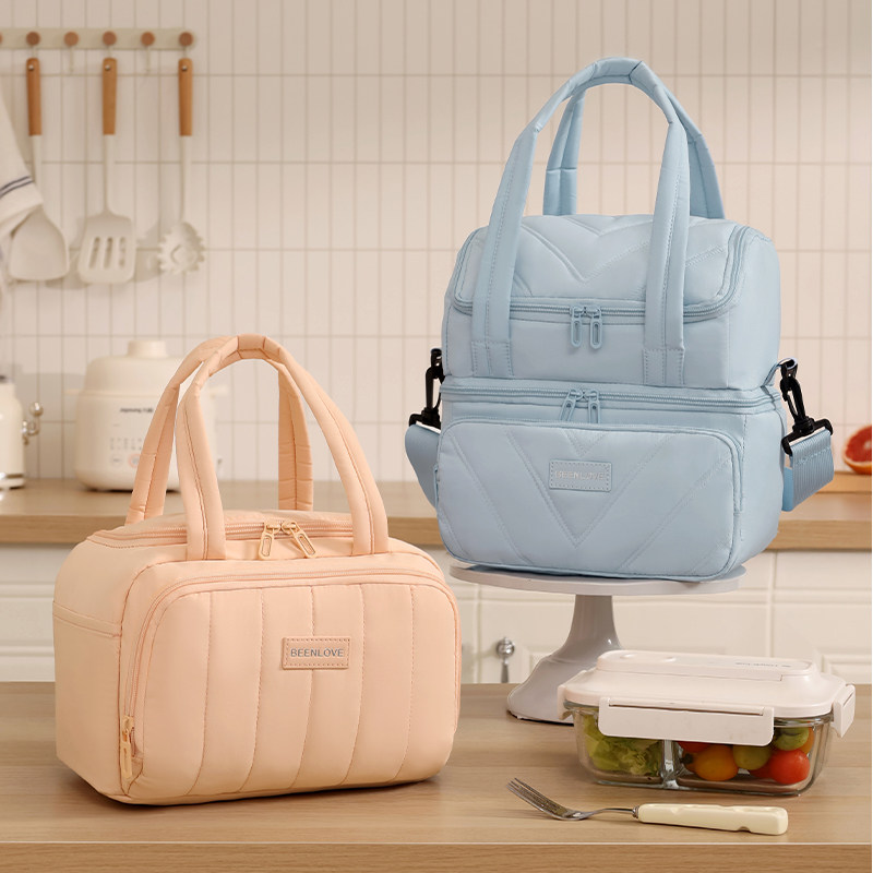 大容量保温包户外露营便当包野餐冰包手提饭盒袋学生上班族午餐包