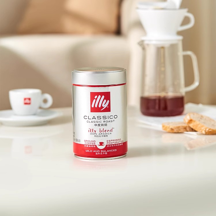 illy 意利研磨咖啡粉意大利进口阿拉比卡咖啡粉摩卡壶专用 250g