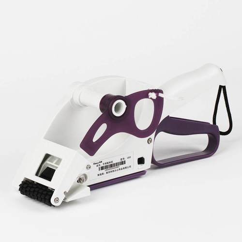 新款快速手持车标贴机半自动手动车标贴机铜版热敏不干胶价格签贴