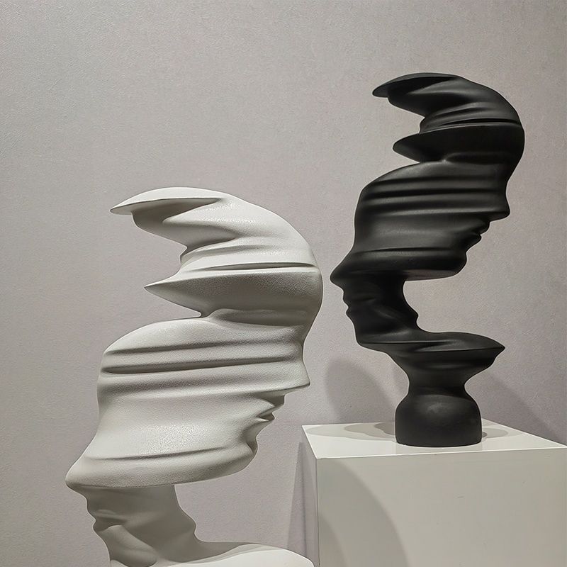 现代简约抽象人物摆件个性创意北欧风格家居装饰品电视柜玄关摆设