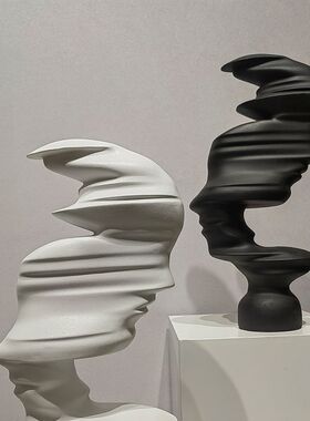 现代简约抽象人物摆件个性创意北欧风格家居装饰品电视柜玄关摆设