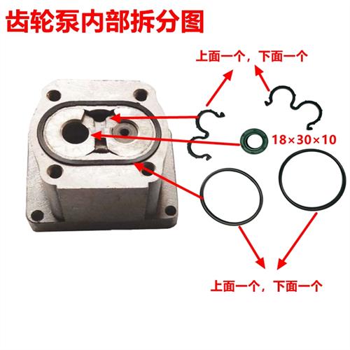 304/306/310/314/316/320/325齿轮泵修理包密封圈时风液压泵油封