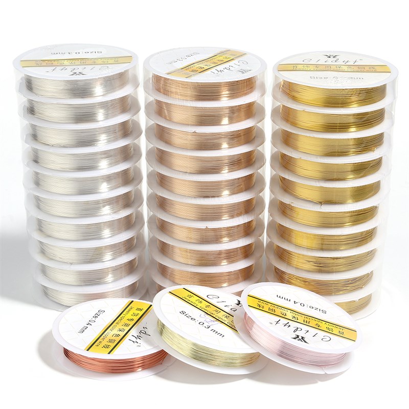 High Quality 6 Colors No Discoloration Copper Wire for Jewel