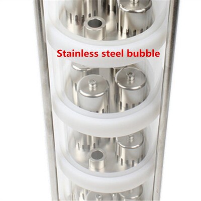 极速SS304 bubble plates Distillation Column with 2 section f