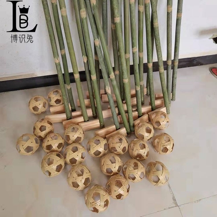 幼儿园童益智竹球游戏玩具