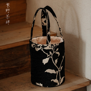 新款 繁野 女士水桶包女士小众高级感生日礼物礼品斜挎手提包布包