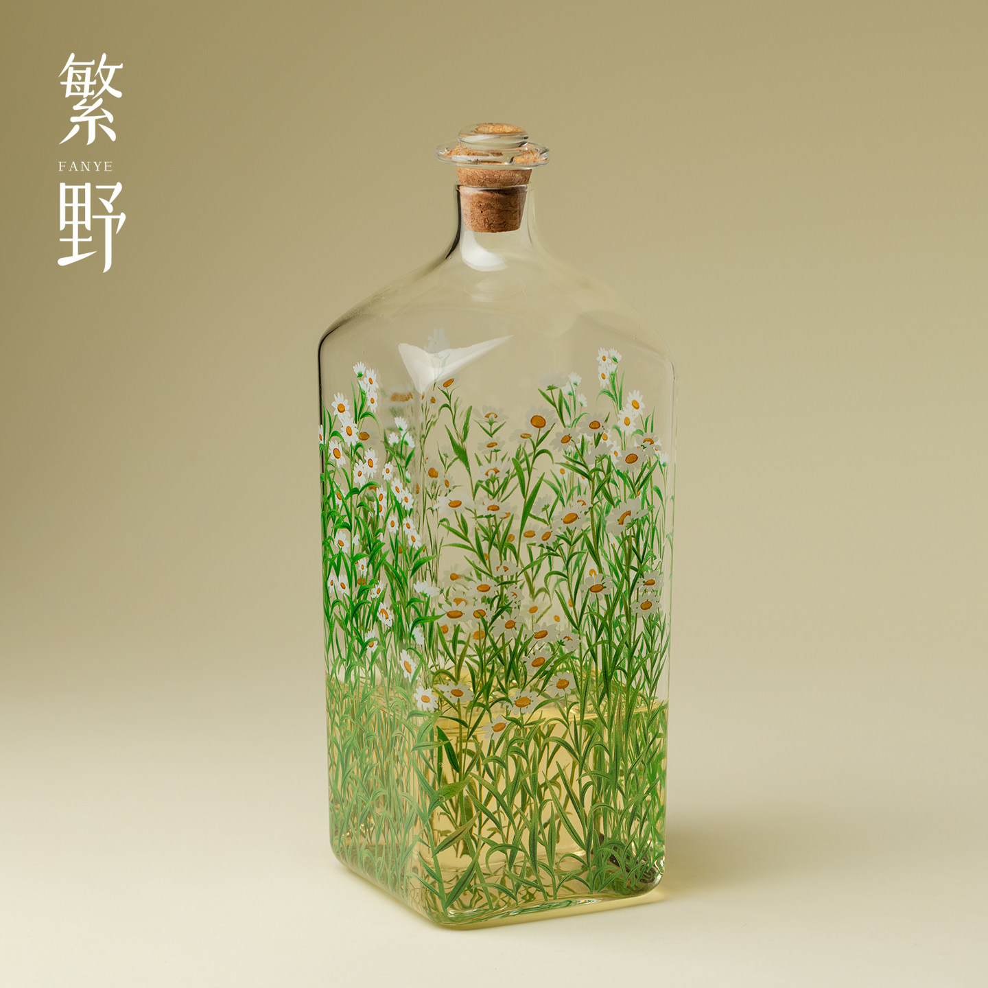 繁野雏菊耐热玻璃密封酒瓶泡酒器专用冷水瓶空瓶白酒储酒分装容器