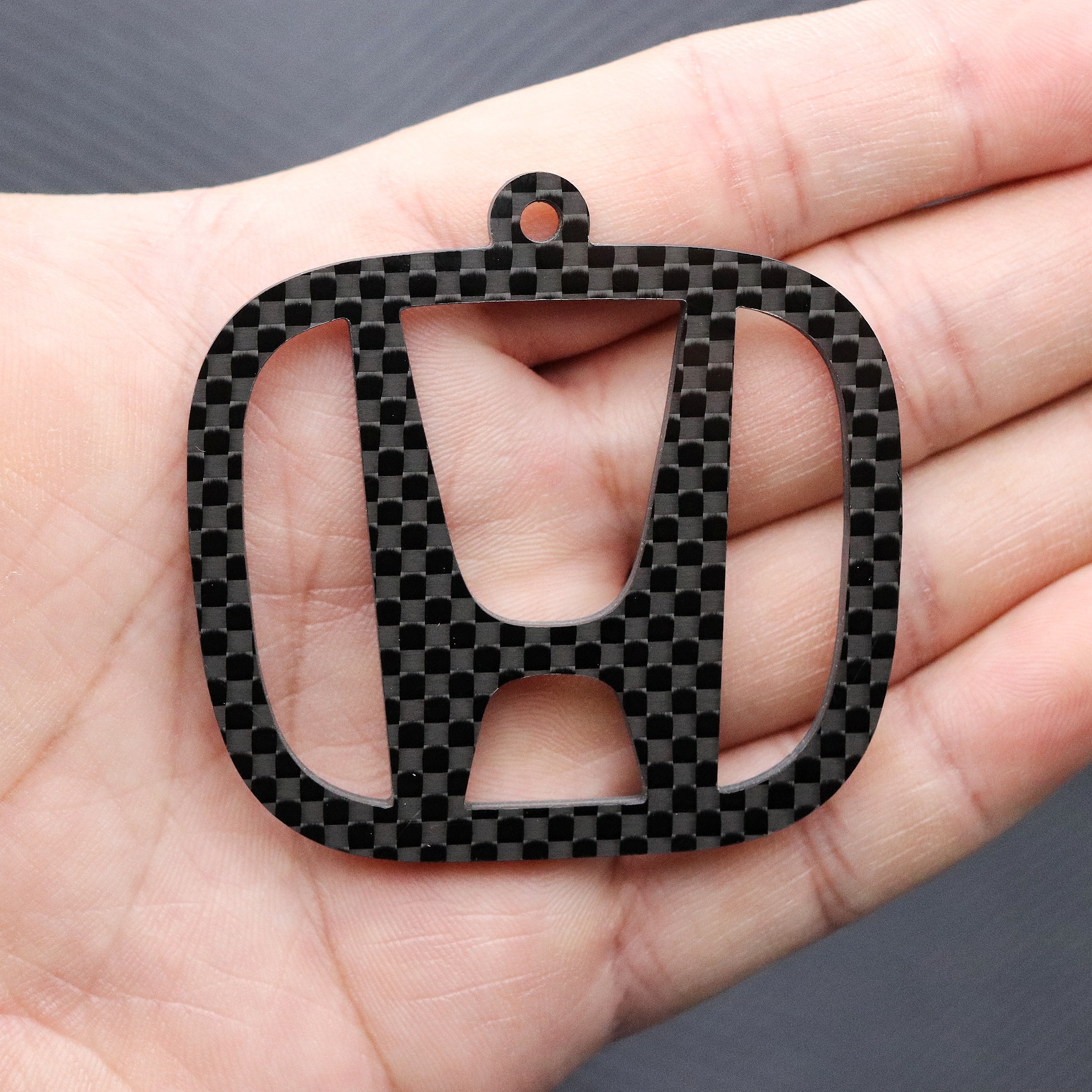 本田飞度维雅阁思域碳纤维钥匙扣