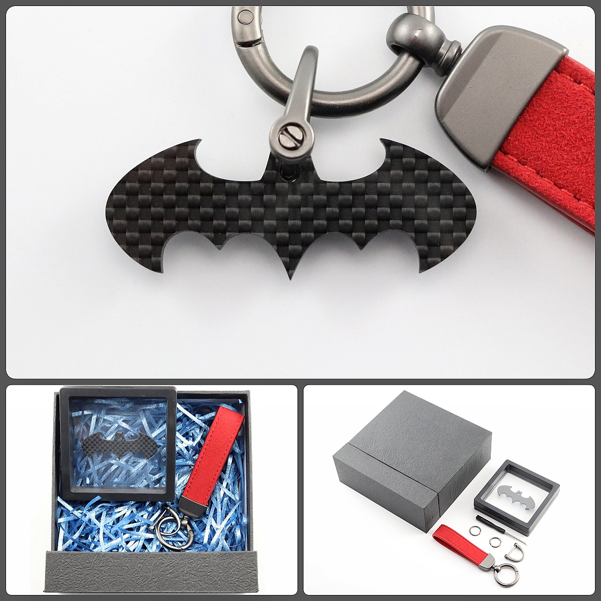 DC蝙蝠侠小丑布鲁斯碳纤维钥匙扣