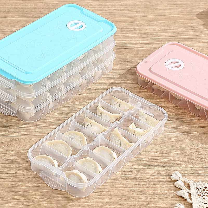 小冰箱带日期饺子盒收纳专用