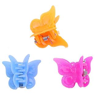 WEFOO 100 Pack Butterfly Hair Clips for Girls and Women  Bea