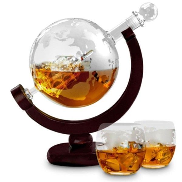 新品850ML Whiskey Decanter Antique Ship Whiskey Dispenser Fo