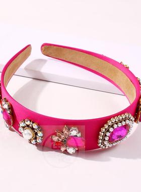 。F2204 fashion spring and summer hair hoop color cloth cour