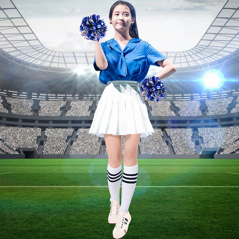 极速新款少女时代同款表演出学生足球宝贝啦啦队服装女套装拉拉队