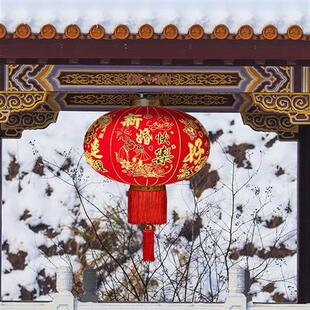 结婚灯笼喜字灯笼大红灯笼婚庆婚房院子外面大门阳台装饰用品挂饰