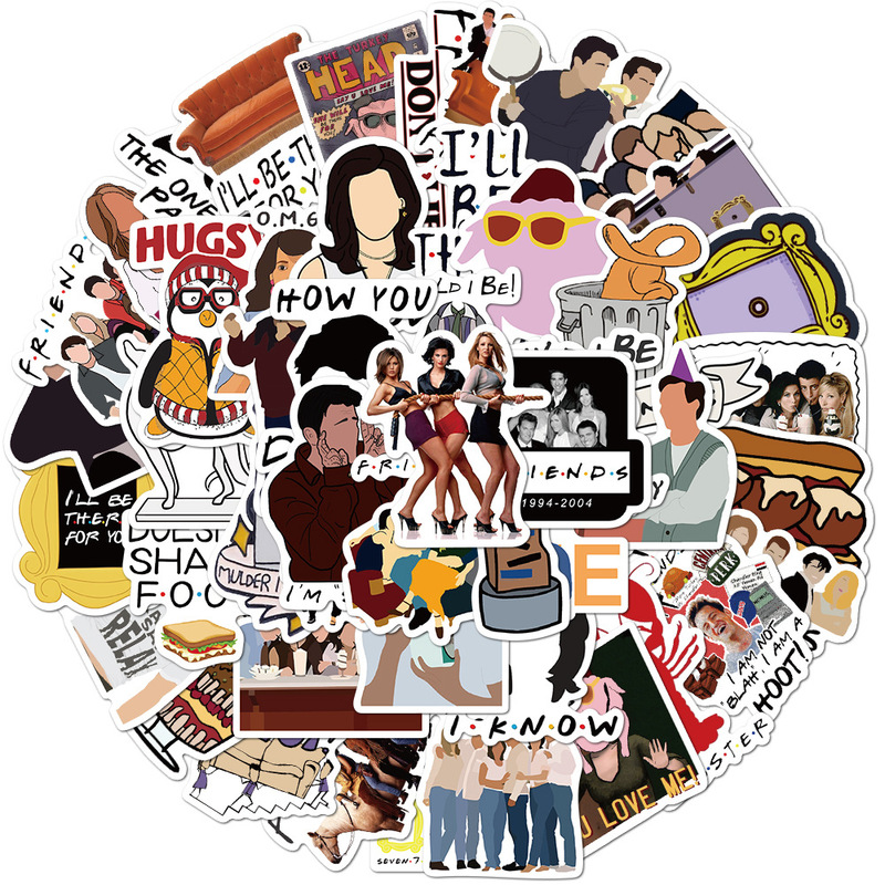 新品50pcs/Pack New TV Series Show Friends Waterproof Graffit