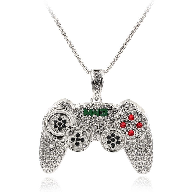 新品Men Hip-hop Jewelry Game Console Handle Necklace Pendant