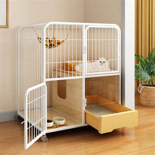 猫笼子家用室内带厕所超大自由空间猫窝猫别墅猫屋猫砂盆一体猫笼