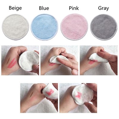 Reusable Bamboo Makeup Remover Pads 12pcs/Pack Washable Roun