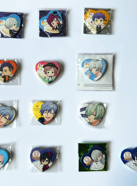 【画王】A3!满开剧团 日版吧唧 徽章 中号 心形 斑鸠三角 御影密