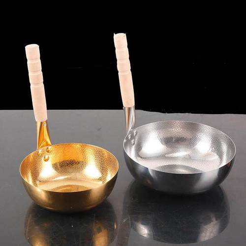 加厚彷铜不锈钢米粉锅立式汤锅面汤锅方便面锅电磁炉小锅豆浆锅