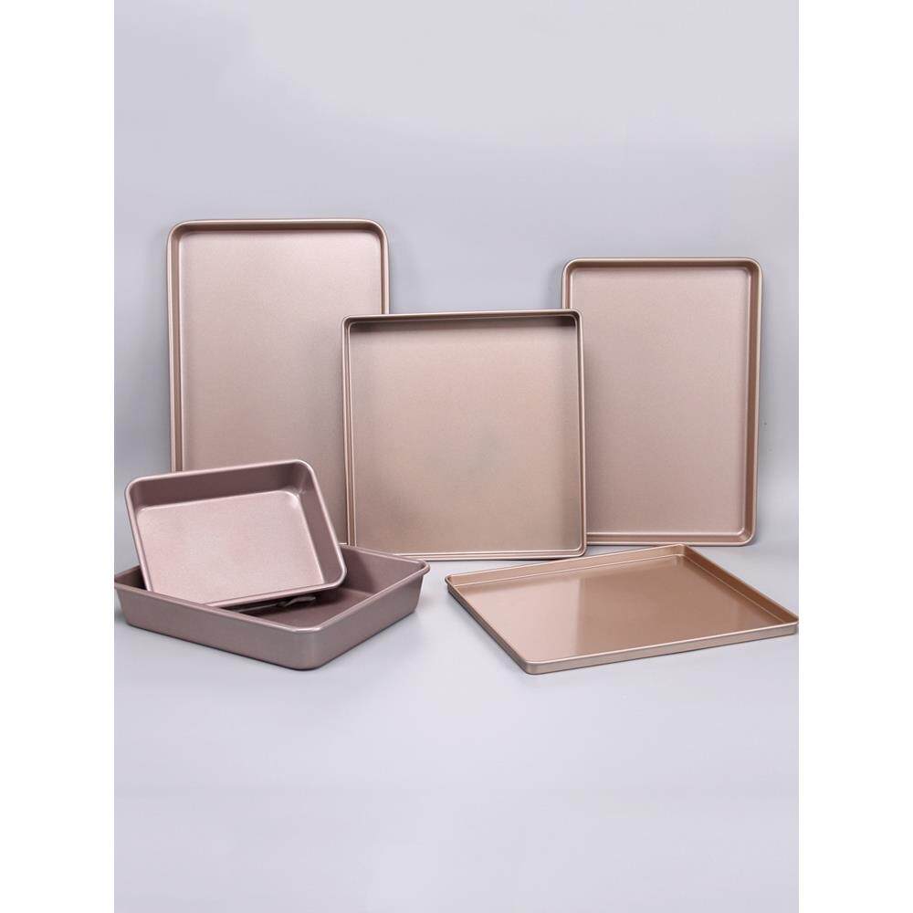 三能烤盘长方形家用古早蛋糕卷模具烤箱不粘提拉米苏雪花酥饼干工