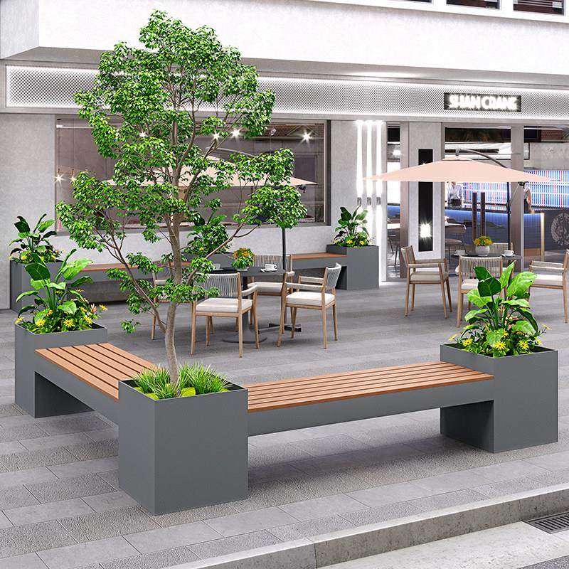 户外不锈钢定制坐凳花箱庭院花槽卡座阳台铁艺围栏花槽长方形花盆,商业/办公家具,花坛/花箱,淘宝优惠券,粉丝福利购,淘宝优惠卷