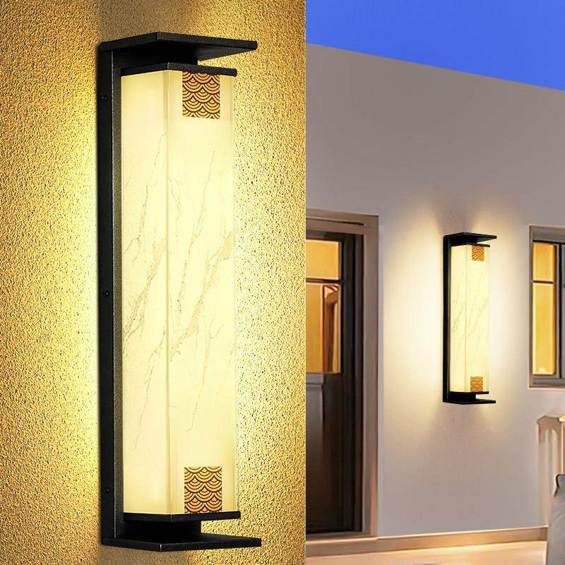 不锈钢户外壁灯室外防水庭院灯别墅大门柱子两侧新中式长条灯,家装灯饰光源,户外壁灯,淘宝优惠券,粉丝福利购,淘宝优惠卷