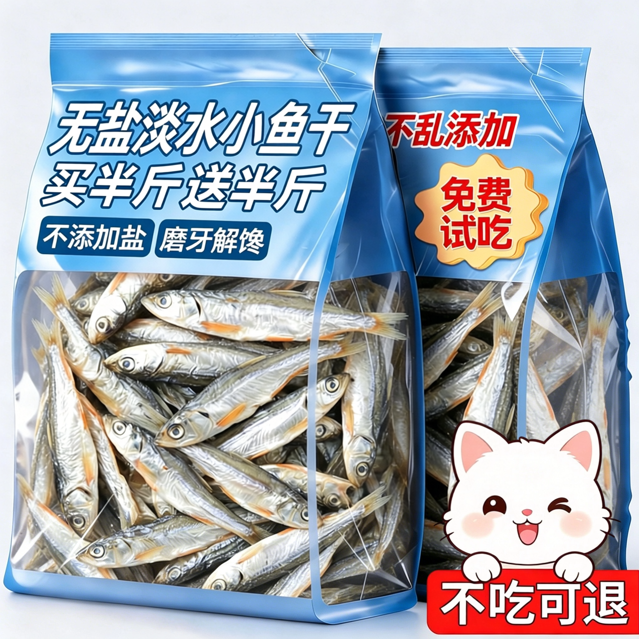 升级加大!淡水小河鱼干