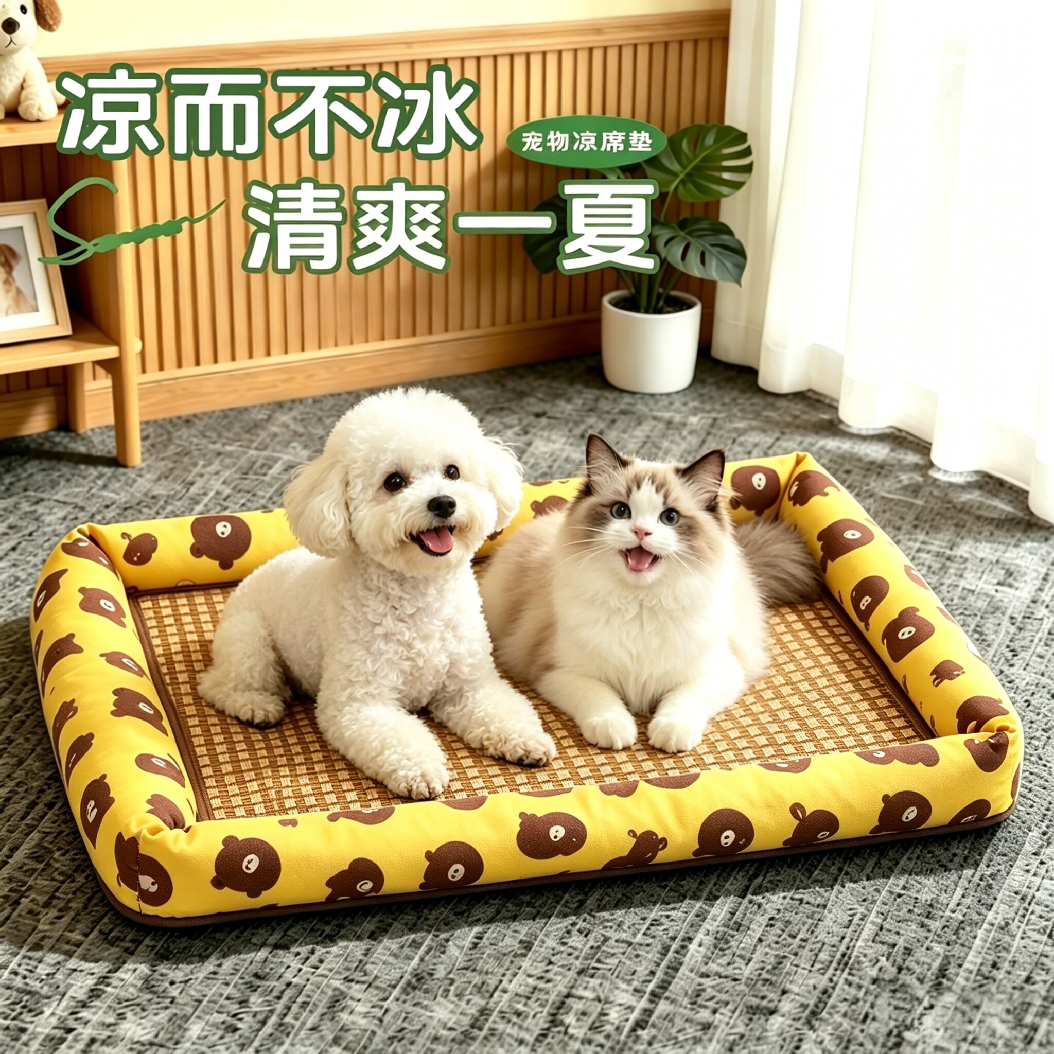 宠物夏天凉席垫！四季通用垫子