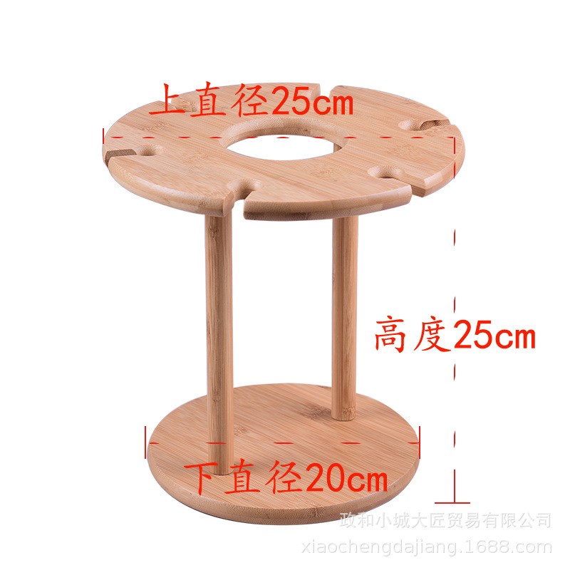 竹制红酒杯架创意倒挂悬挂家用z酒柜装摆件欧式简约挂杯架高脚杯