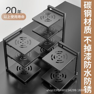 厨房置物架家用台面多层锅具收纳架子下水槽橱P柜内柜子分层放锅