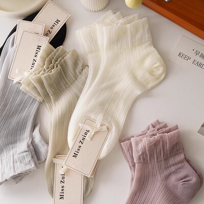 无骨超薄花边袜~夏天的凉感袜子