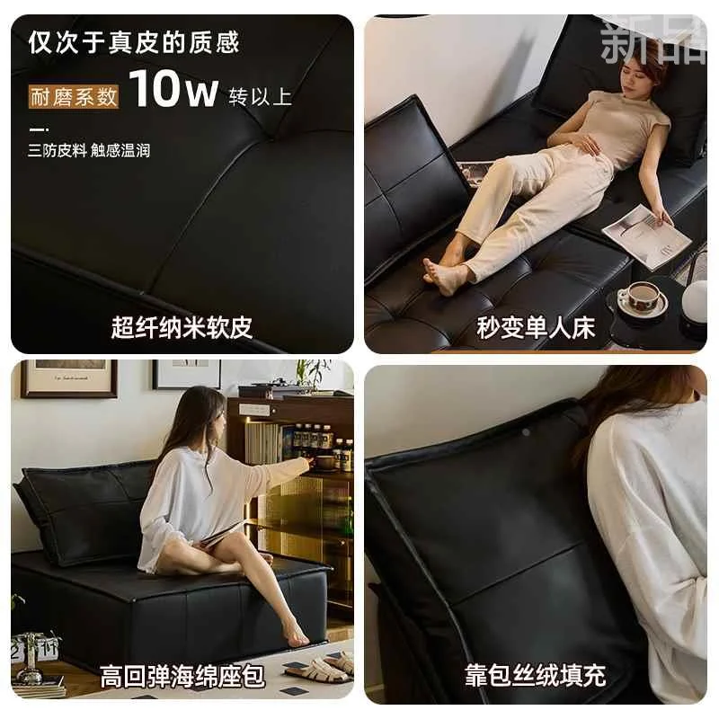 小四黑色豆腐块沙发布艺小户型组合模沙发块客厅单人皮埃蒙特新品