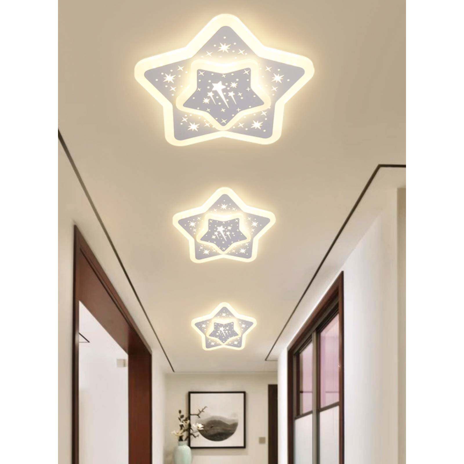 过道灯走廊灯入户玄关灯led阳台灯北欧简约现代衣帽间灯星星灯