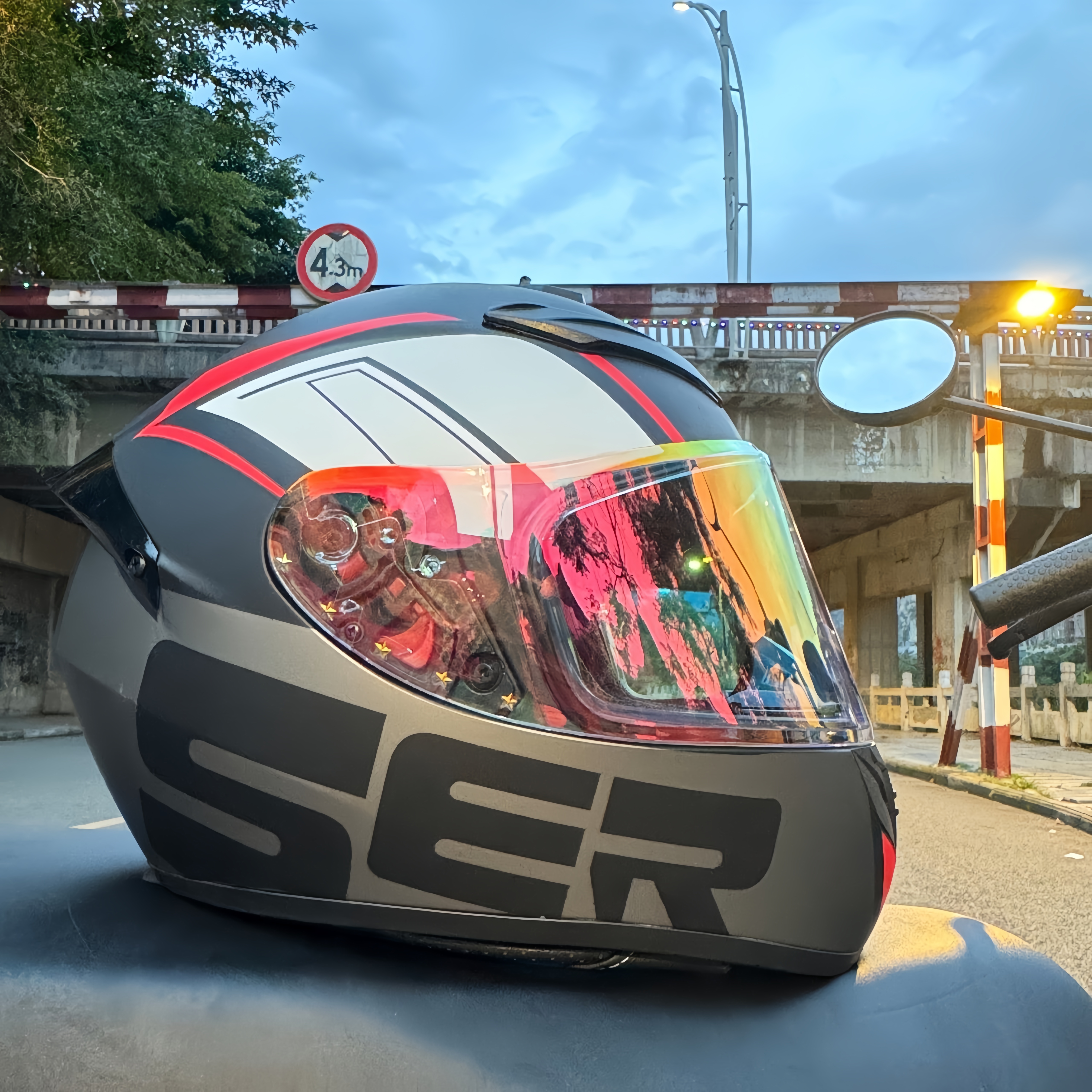 SHOEI全盔骑士机车摩托车头盔四季通用蓝牙保暖3C认证安全帽全盔