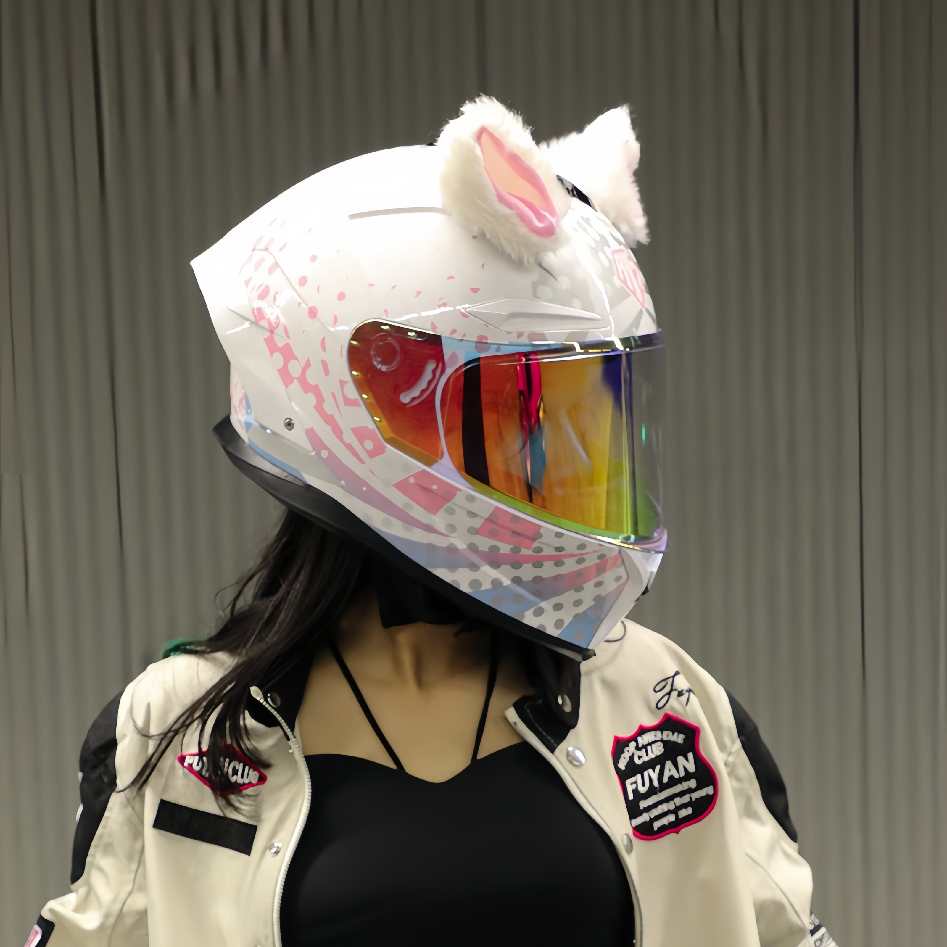 SHOEI头盔摩托车头盔女士全盔男电动车机车四季通用安全帽3C认证