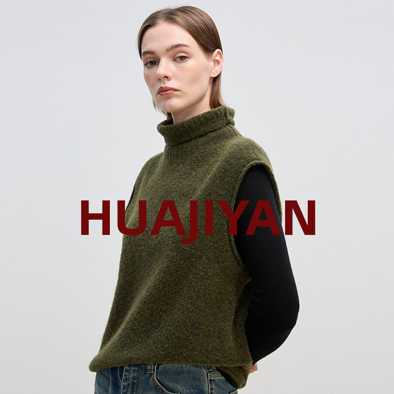 华吉言【草甸】进口羊驼毛羊毛混纺纱蓬松柔软舒适毛衣背心S,女装/女士精品,毛衣,淘宝优惠券,粉丝福利购,淘宝优惠卷