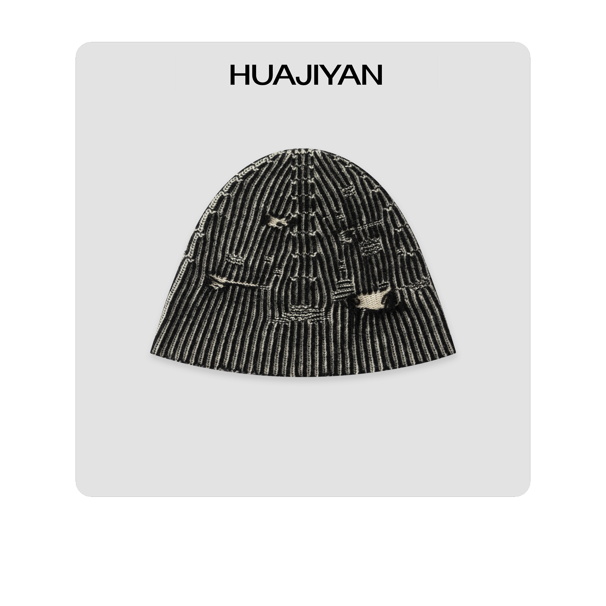 华吉言【小破帽】羊毛混纺破旧感渔夫帽