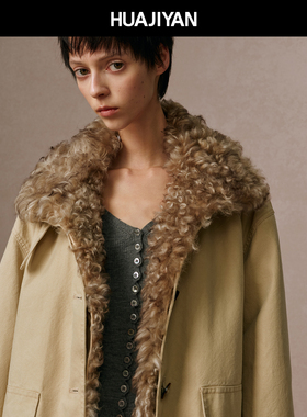 华吉言【野心家】一衣多穿可拆卸皮毛一体毛领羽绒内胆外套