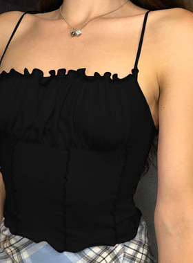 Hot Sell Summer Women Purple Vest Fashion Sleeveless Straple