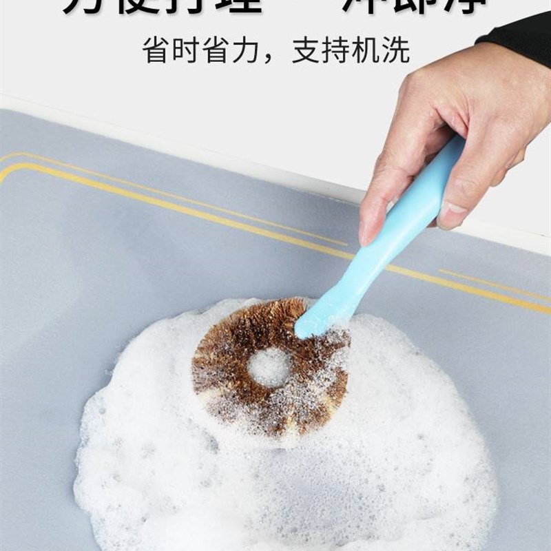 浴室门口圭藻软地垫化妆室厕所洼澡泥矽胶泥蛙矽藻泥吸水凉垫速乾