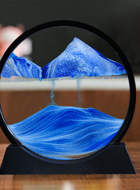 流沙画摆件创意艺术沙漏客厅办公室酒柜电视柜轻奢家居装饰品礼物